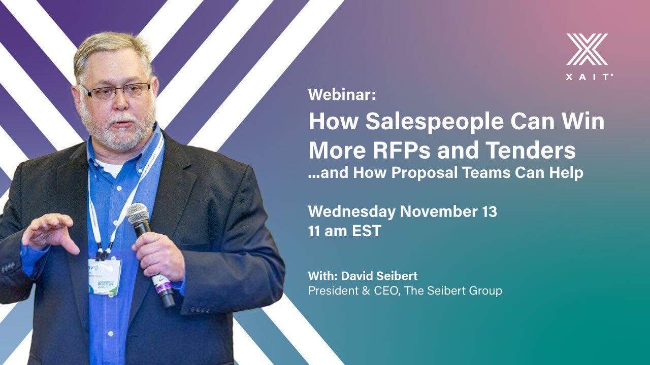 How Salespeople Can Win More RFPs and Tenders ...and How Proposal Teams Can Help